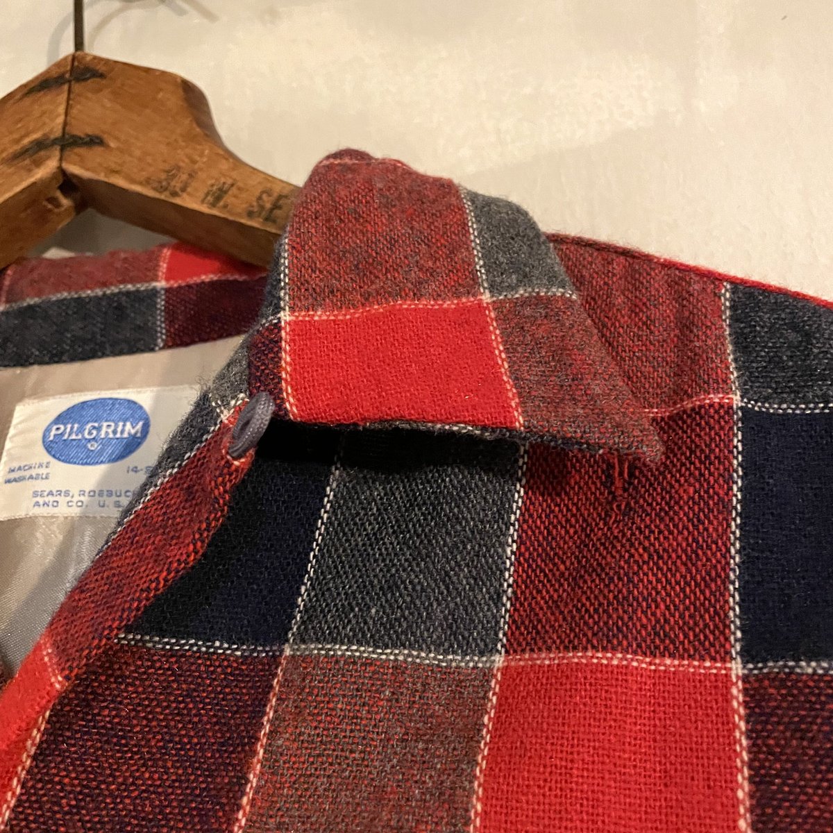 50s PILGRIM Vintage Wool Shirt DEAD STOCK オープンカ 50s PILGRIM Vintage Wool Shirt DEAD STOCK オープンカ