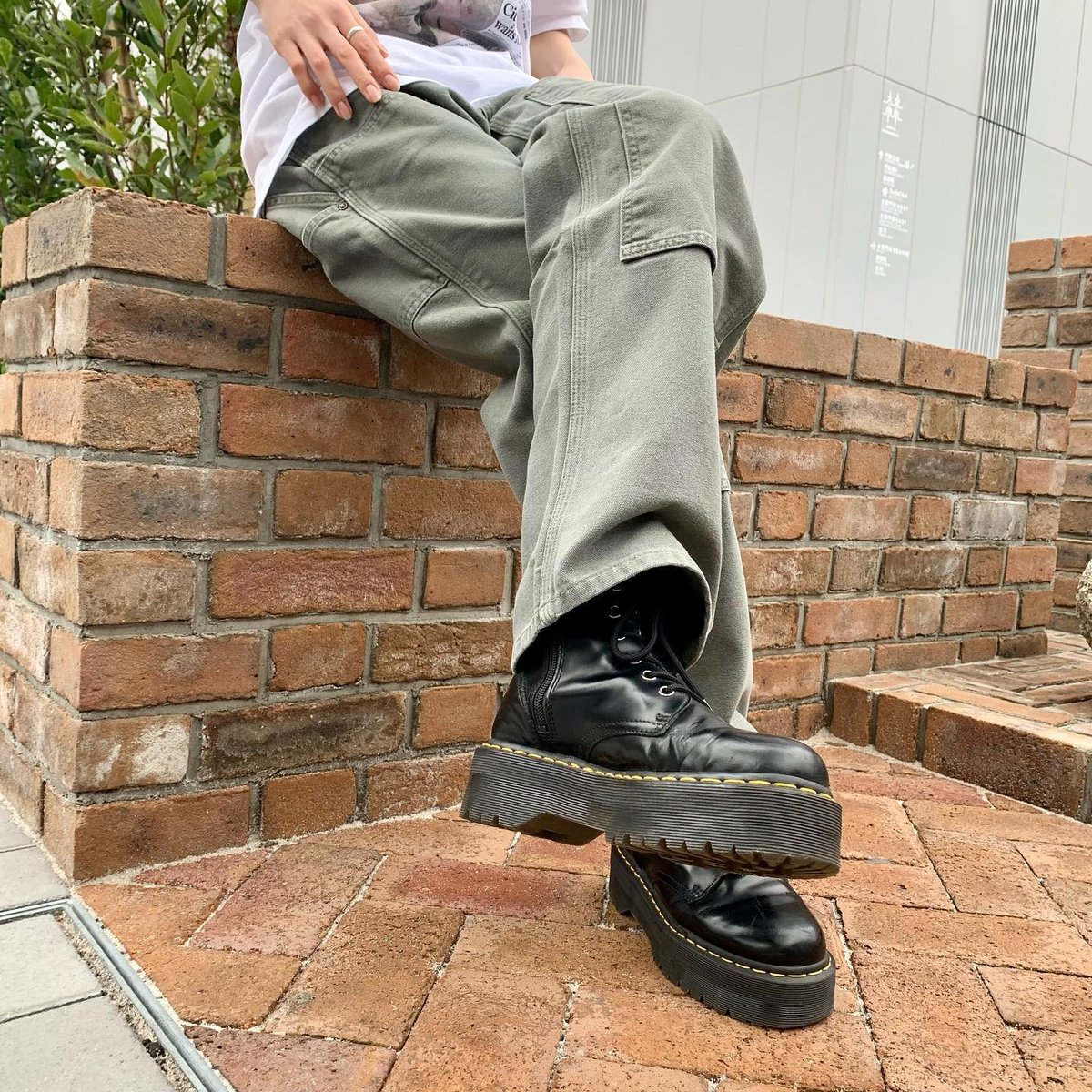 carhartt ダブルニー モスグリーン