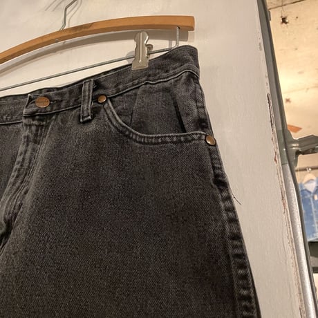 Wrangler　13MWZWK　ブラックデニム パンツ　33×31½　ラングラー　(S3466)