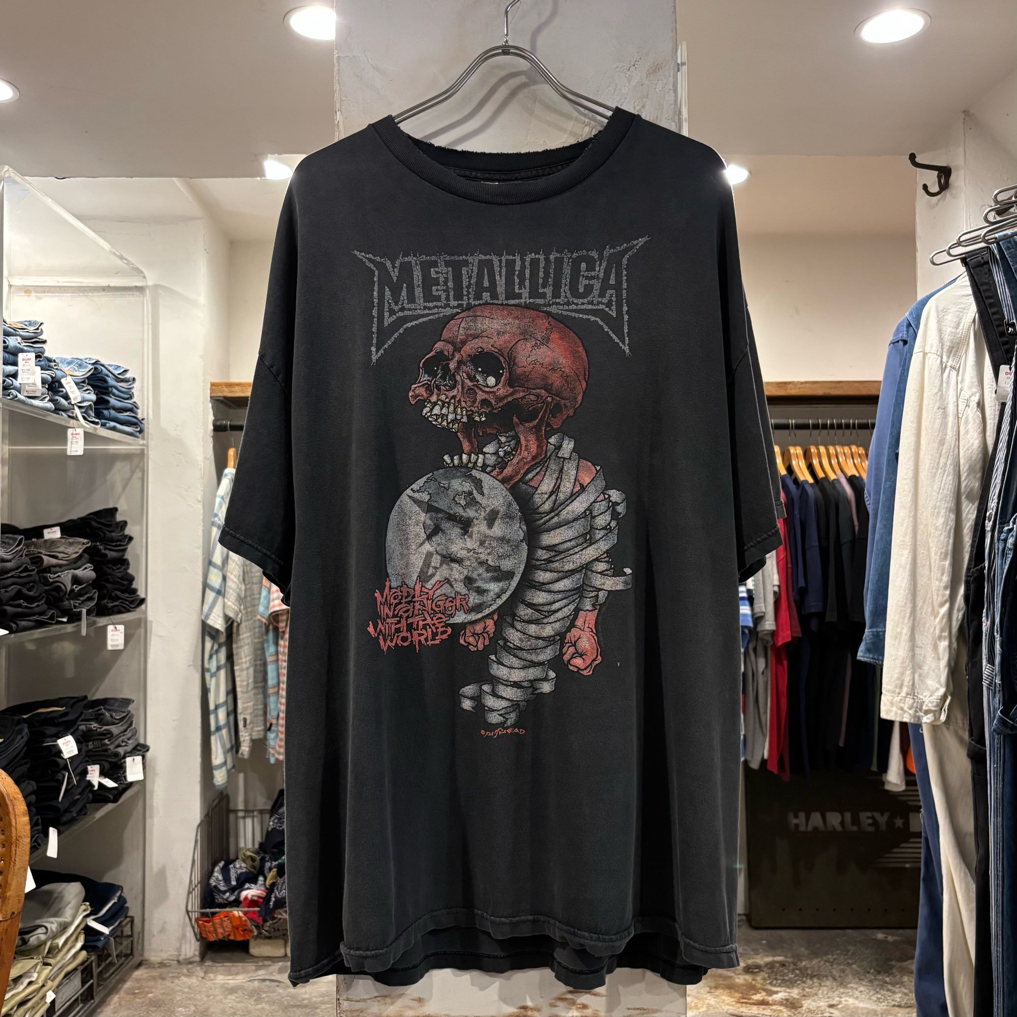 希少！2002年 テネシーリバー メタリカ バンドTシャツ バスヘッドロゴ M original