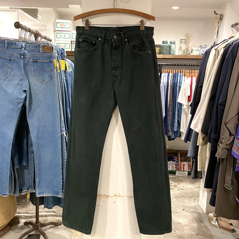 Levi's 501 90年代 リーバイス501 後染めグリーンデニム USA製 Levi's 501 90年代 リーバイス501 後染めグリーンデニム USA製