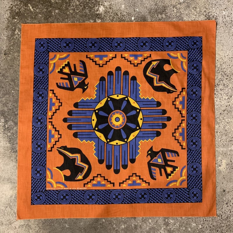 Bandana ヴィンテージバンダナ 新品 ネイティブ柄 USA製 171 | DUFF