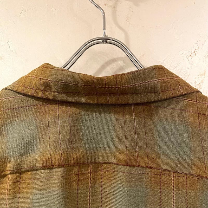 VAN HEUSEN レーヨンシャツ オープンカラー ボックスシルエット型 70s