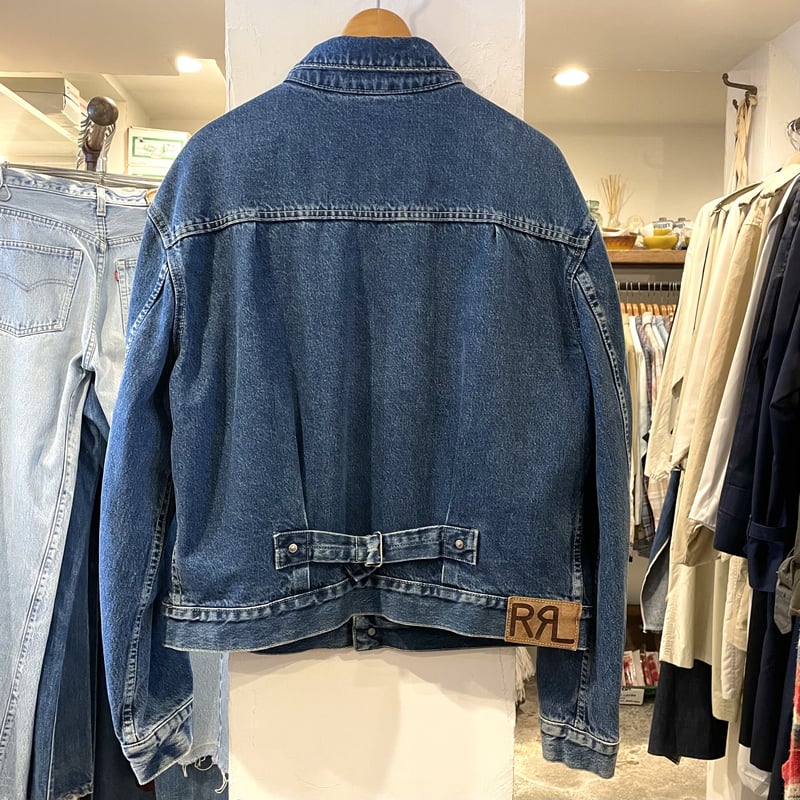 RRL RALPH LAUREN 90s USA製 三つ星タグ 初期タグ シンチバック デニム...