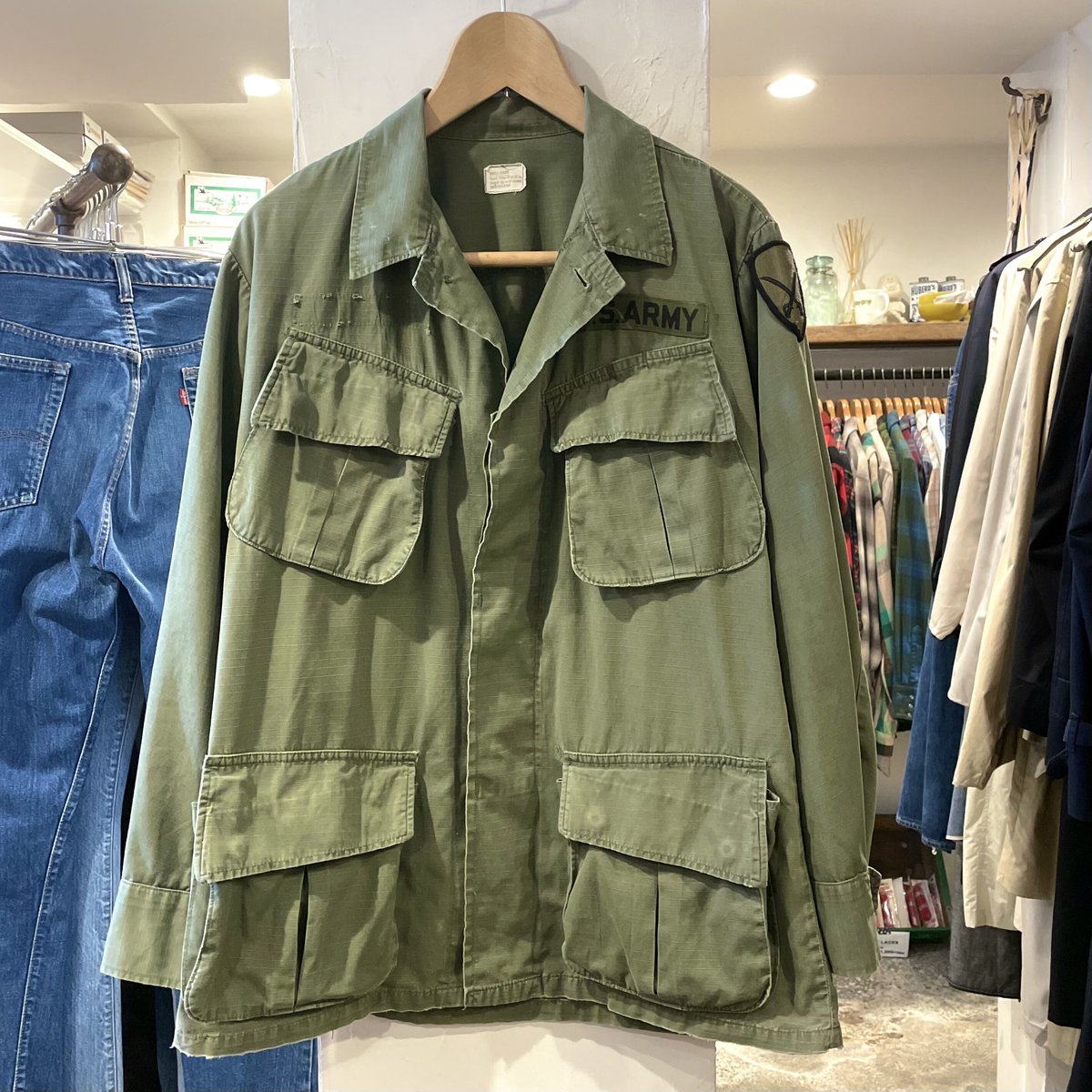 US ARMY ジャングルファテーグジャケット 4th リップストップ SMALL