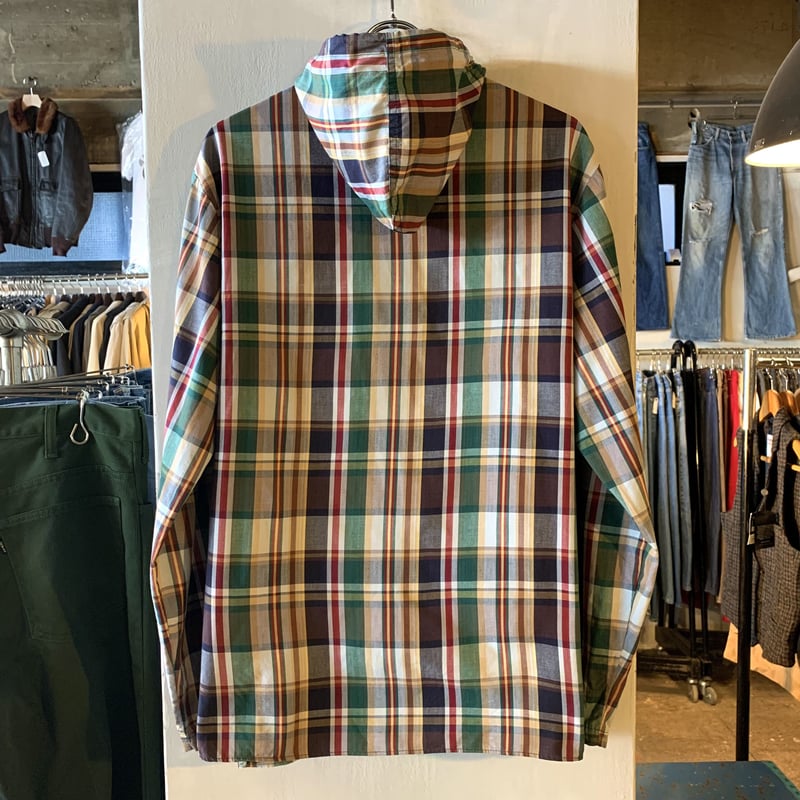 80s-90s C.W マドラスチェック　コットン　ジップ　スウィングトップ 80s-90s C.W マドラスチェックコットンジップスウィングトップ