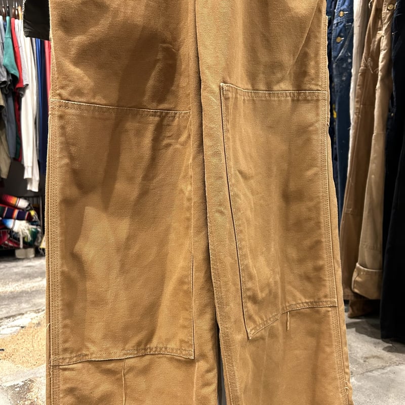 90s Carhartt ダック地 オーバーオール ダブルニー カーハート