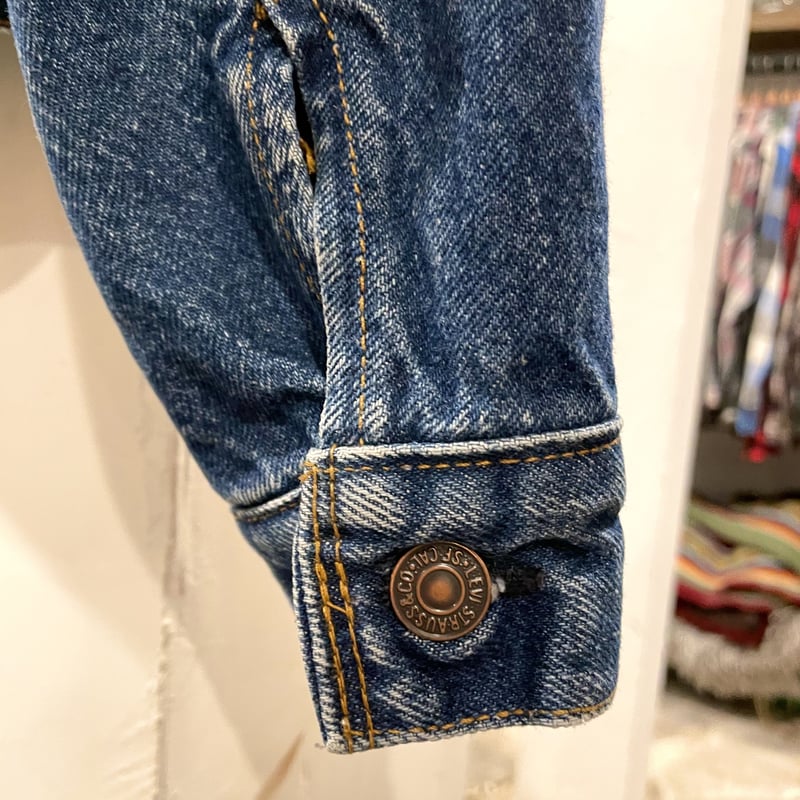 Levis 70411-0816 80s USA製 ネル生地ライナー デニムジャケット