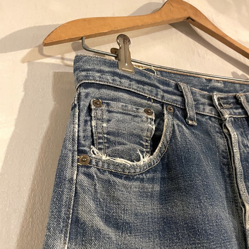 60s Levi's 501 Big E 30×32 リーバイス デニムパンツ ボタン裏2 ヴ...