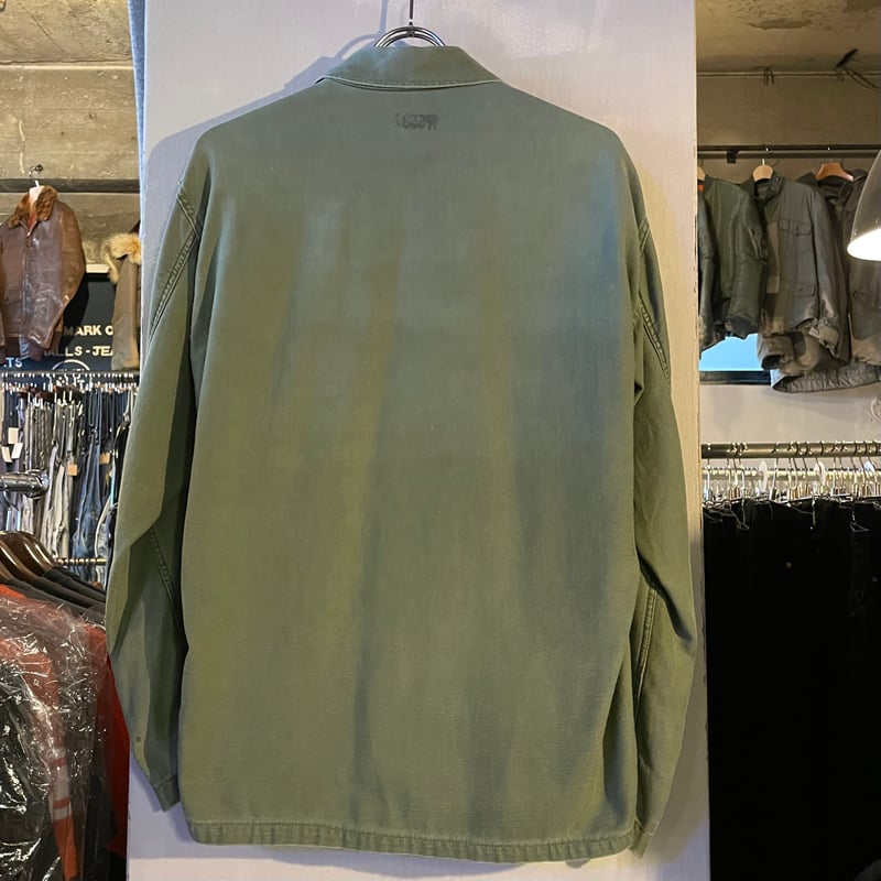 50s US ARMY ユーティリティシャツ 筒袖1st Type 前期 OG 107 COT