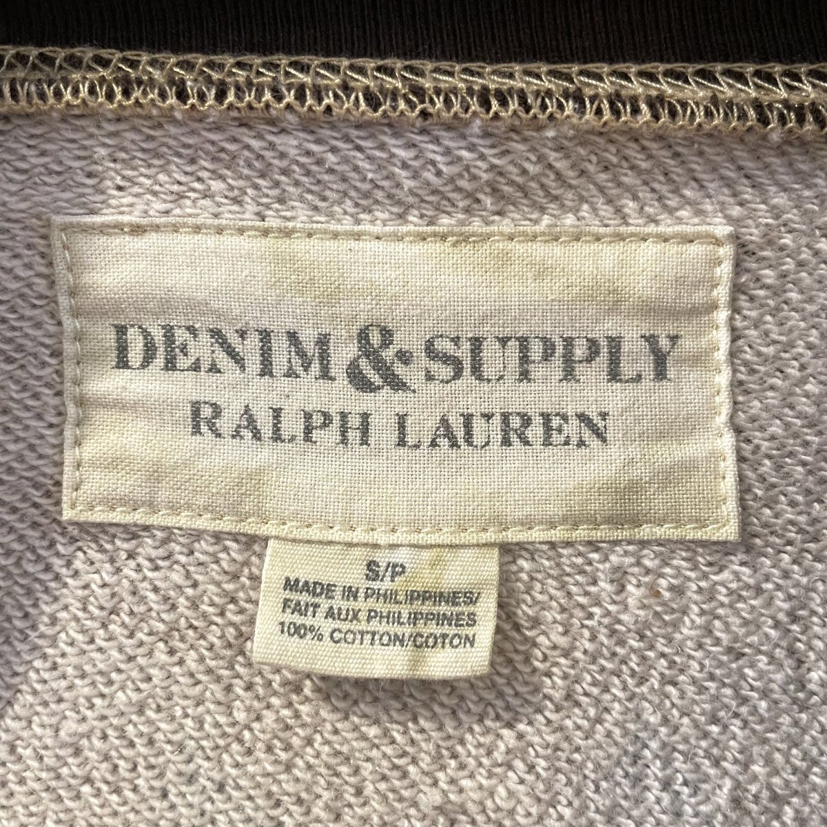 DENIM & SUPPLY ネイティブ柄 L/S スウェット ショールカラー ラルフ 