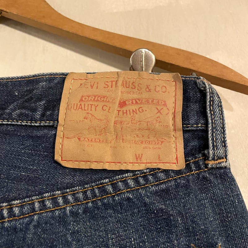 70s Levi's 501 Big E 28×28 リーバイス デニムパンツ ボタン裏6 ヴ...