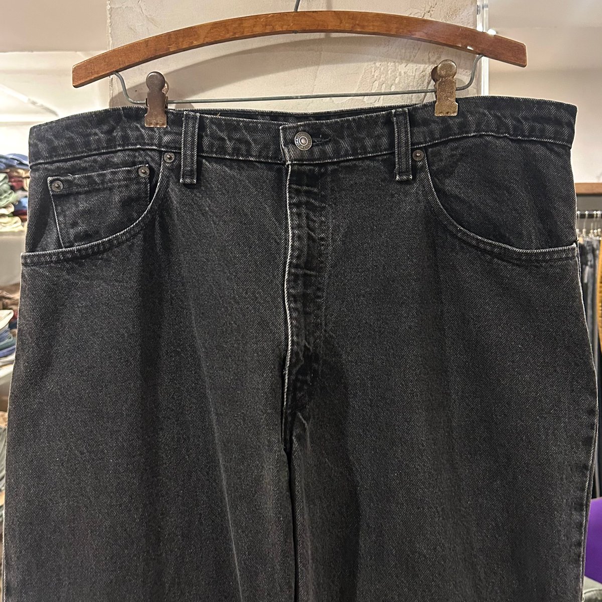 Levi's 550 0260 リーバイス ブラックデニムパンツ 37×32 CANADA