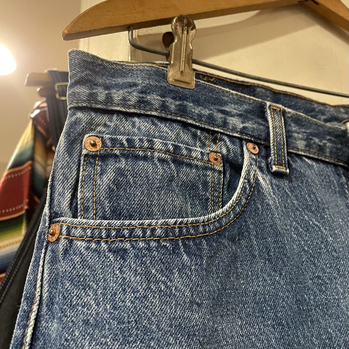 80s Levi's 501 リーバイス デニムパンツ ナイロンフットボタン ボタン