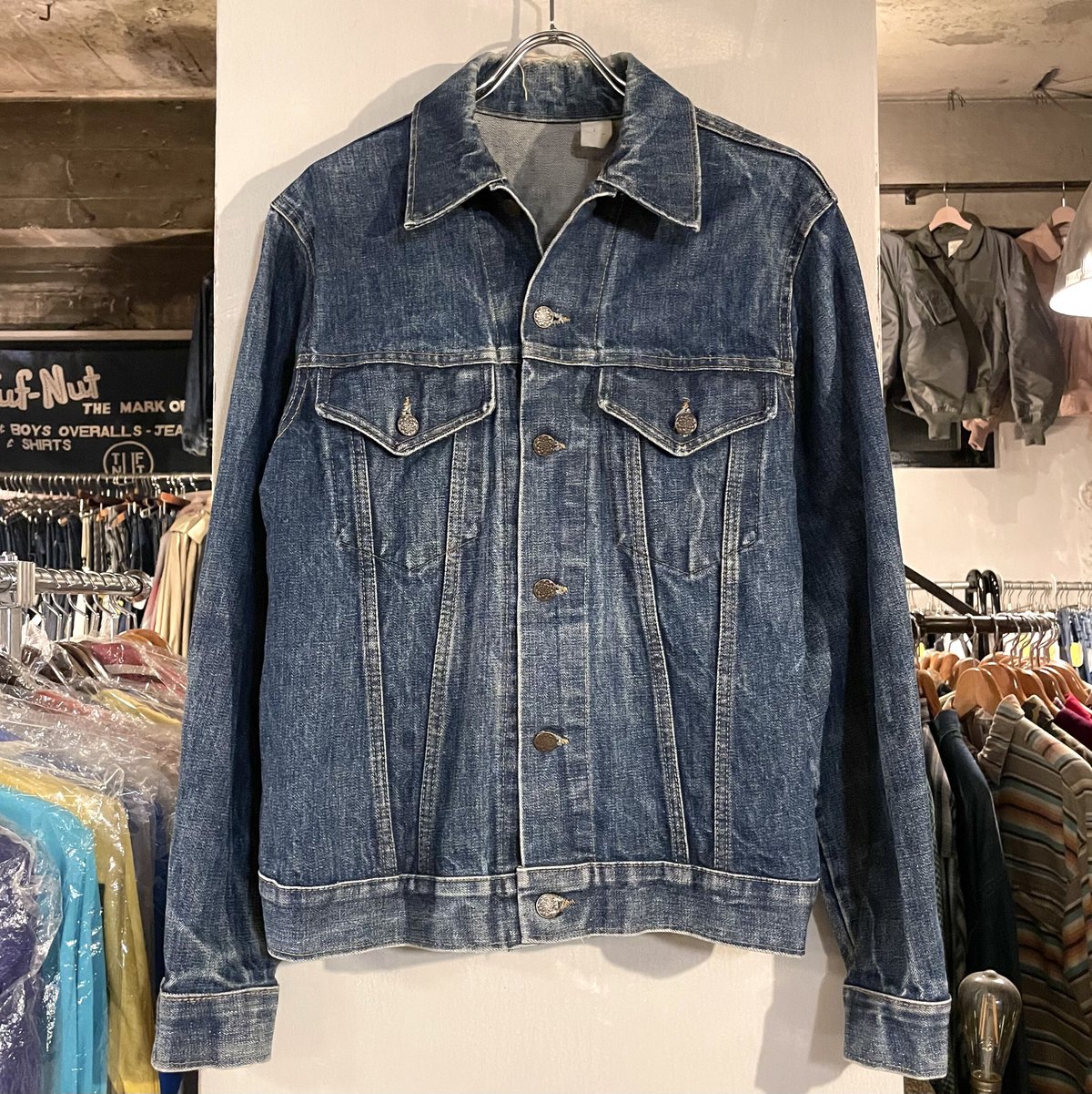 60s Vintage Denim Jacket 4th Type インディゴ染 ストア系 ヴ