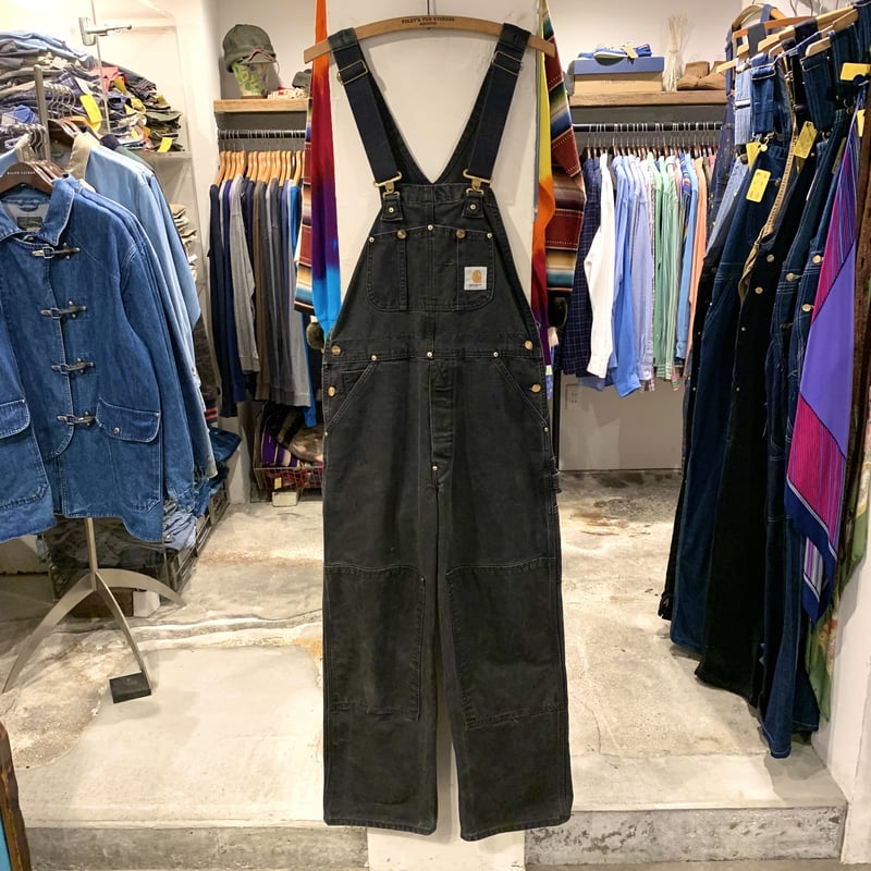Carhartt ダブルニーオーバーオール　ブラック　90s 90s カーハート オーバーオール ブラック ダブルニー 中綿 黒