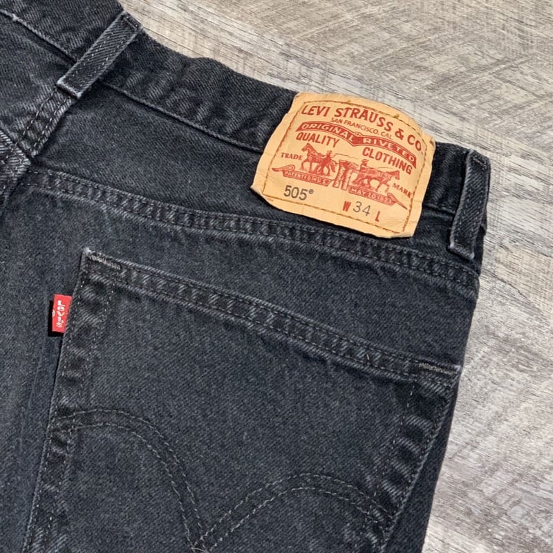 リーバイス505 ブラックデニム ハーフパンツ 00s | DUFF