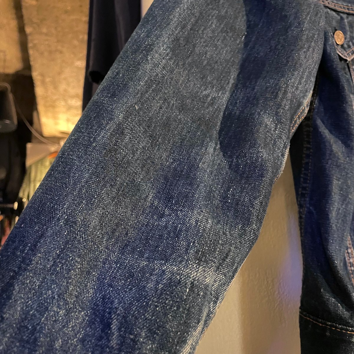 70s Levi's 70505 Big E デニムジャケット 4th Type ケアタグ S 70s Levi's 70505 Big E デニムジャケット 4th Type ケアタグ S