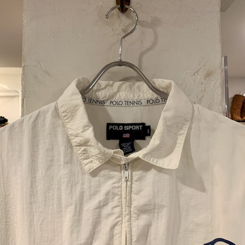 90s POLO SPORT スウィングトップ POLO TENNIS ナイロンジャケット ポ 
