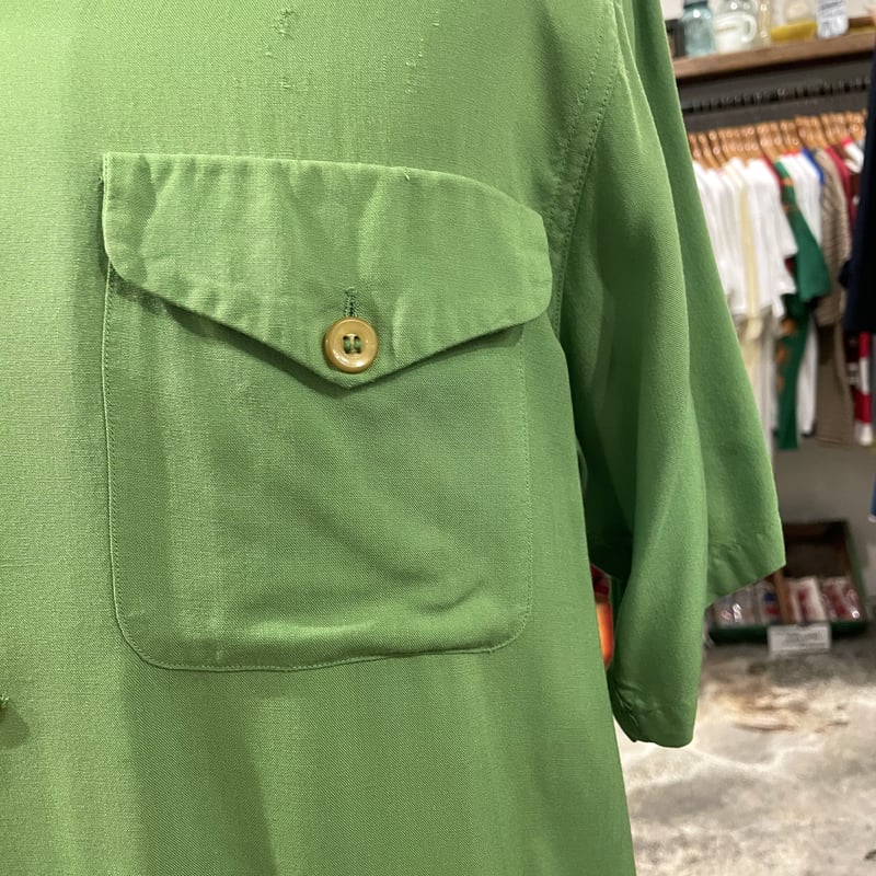 Service Bowling Shirt ヴィンテージボウリングシャツ マチ付き