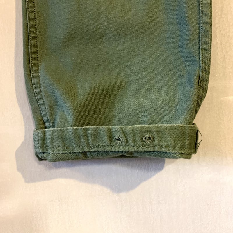 60s u.s. army ベイカーパンツ　og107 60s ビンテージ US ARMY コットン ベイカー パンツ サイド