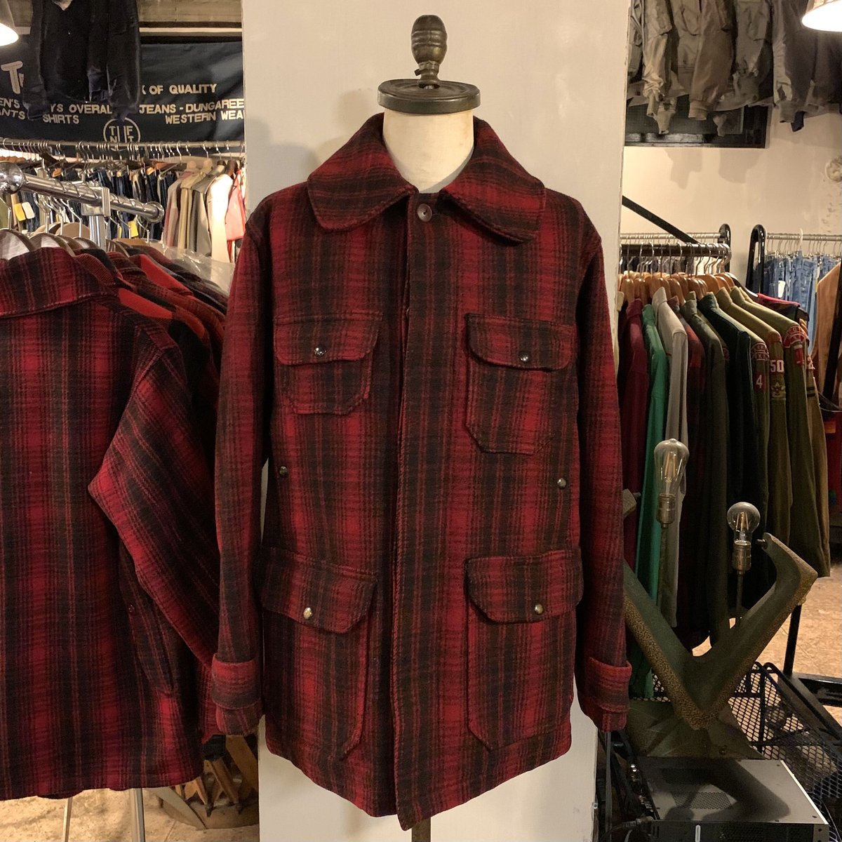 40s Woolrich ウールハンティングジャケット シャドーチェック (S2979