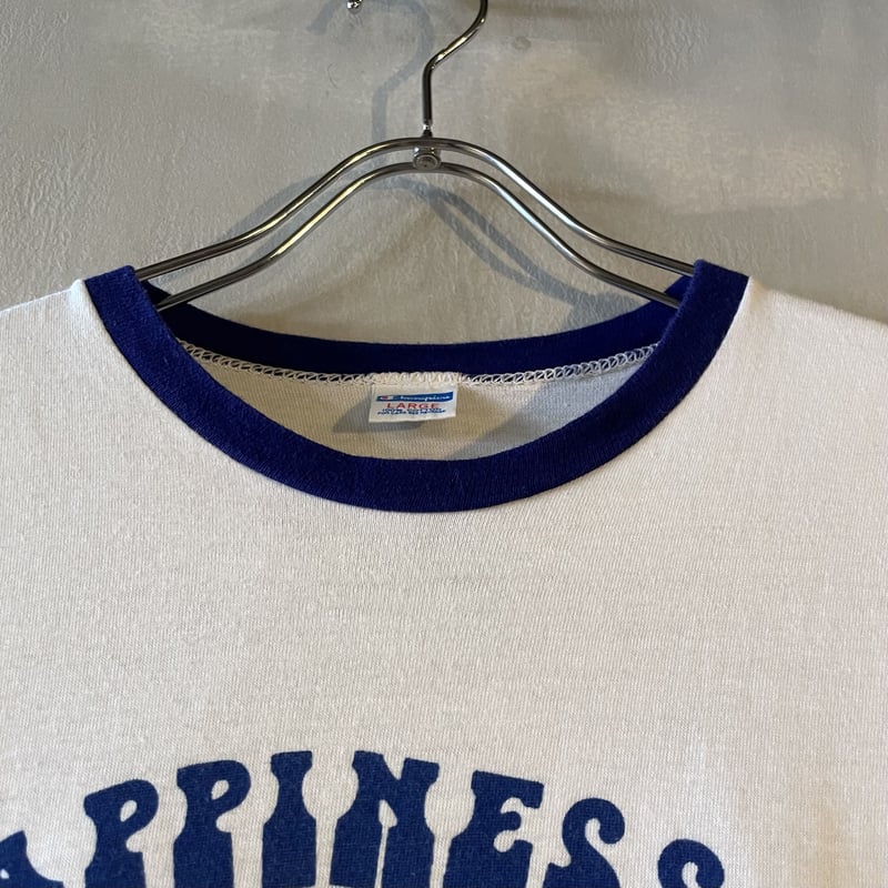 70s Champion S/S ヴィンテージTシャツ リンガーT 染み込み 70s Champion S/S ヴィンテージTシャツ リンガーT 染み込み