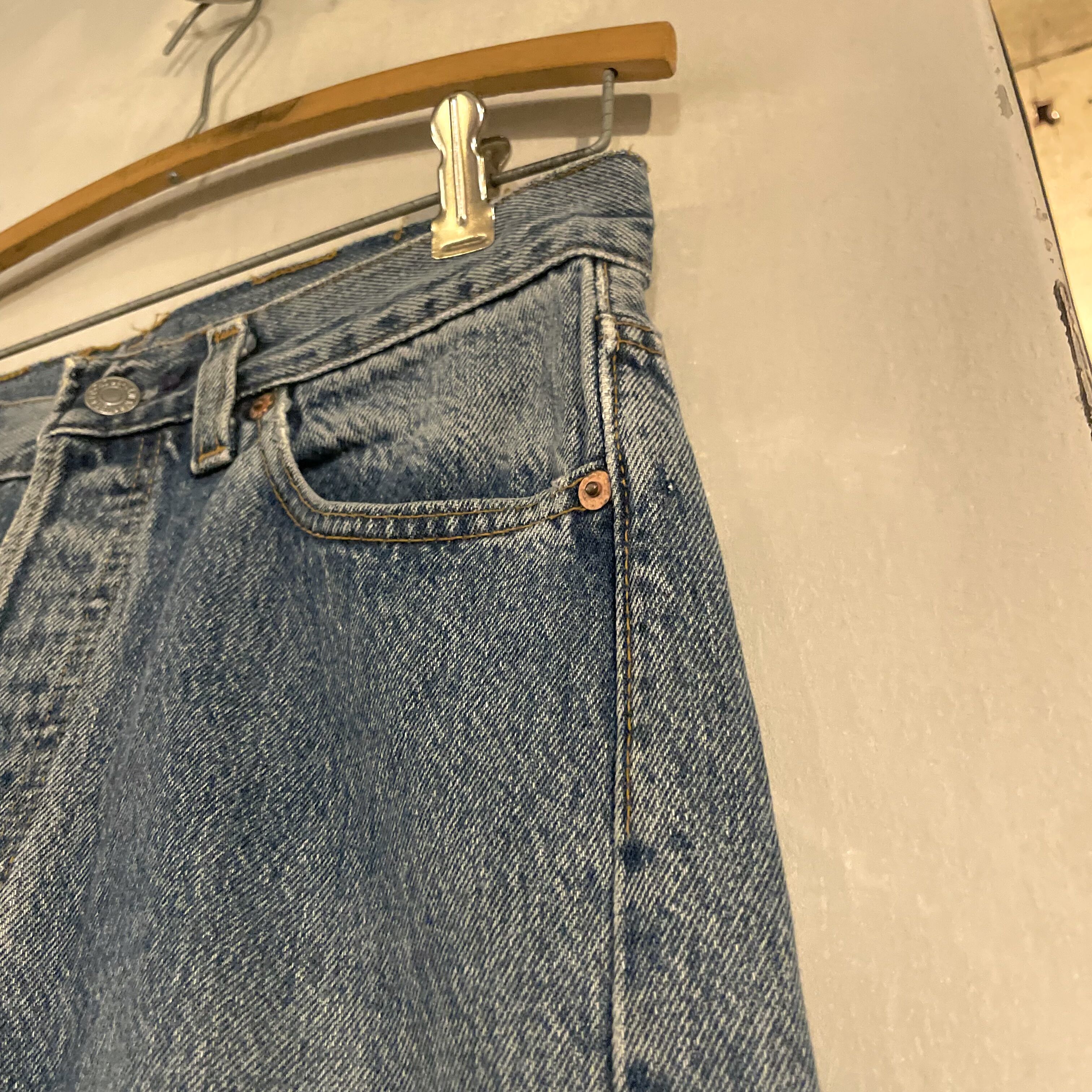 90s Levi's 501 000 デニムパンツ 30×30 USA製 ナイロンフットボタン