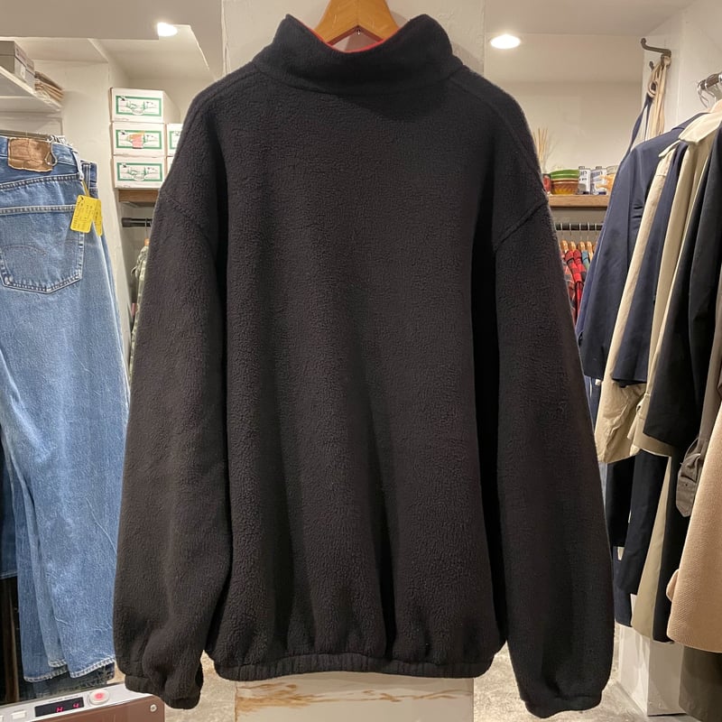 POLO SPORT 90s USA製 ポロベア ハーフジップ フリースジャケット 黒 ...