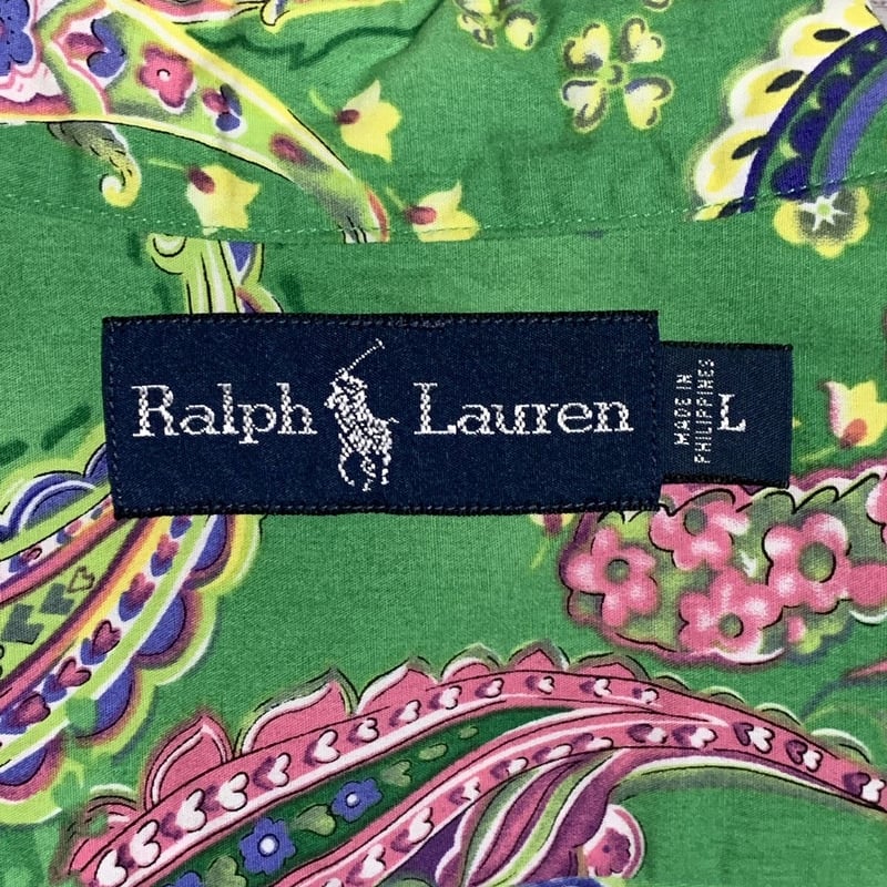 90s Ralph Lauren Shirt BERKLEY XL ペイズリー 90s Ralph Lauren Shirt BERKLEY XL ペイズリー