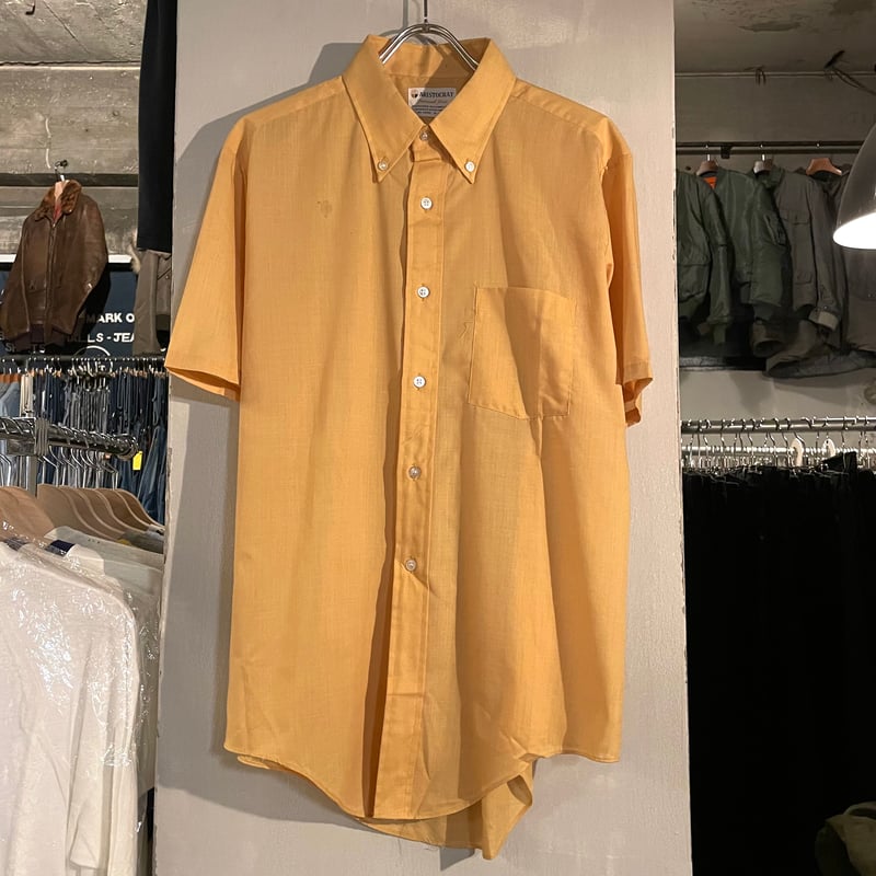60s ARISTOCRAT S/S ボタンダウンシャツ 3点留BD ヴィンテージシャツ Si