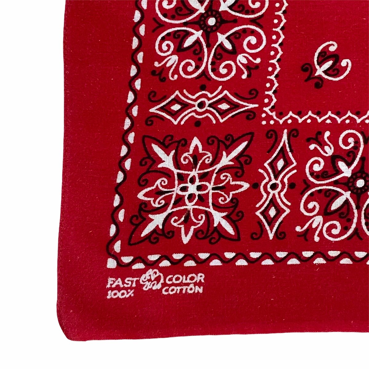 アメリカ製　ヴィンテージバンダナ Bandana ヴィンテージバンダナ 黒 USA製 195 | DUFF