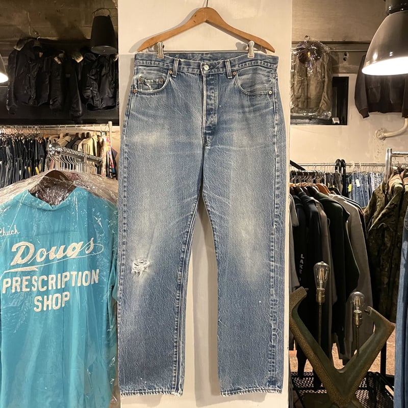 80s Levi's 501 リーバイス デニムパンツ 内股シングル 裾 80s Levi's 501 リーバイス デニムパンツ 内股シングル 裾