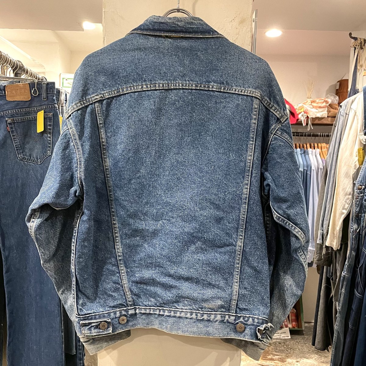 90s Levi's 70417 ネルライナー デニムジャケット［大きめL］ 90s Levi's 70417 ネルライナー デニムジャケット［大きめL］