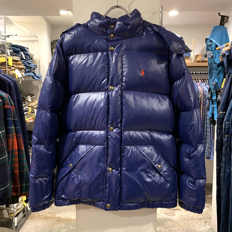 POLO RALPH LAUREN ダウンジャケット ラルフローレン ネイビー フード