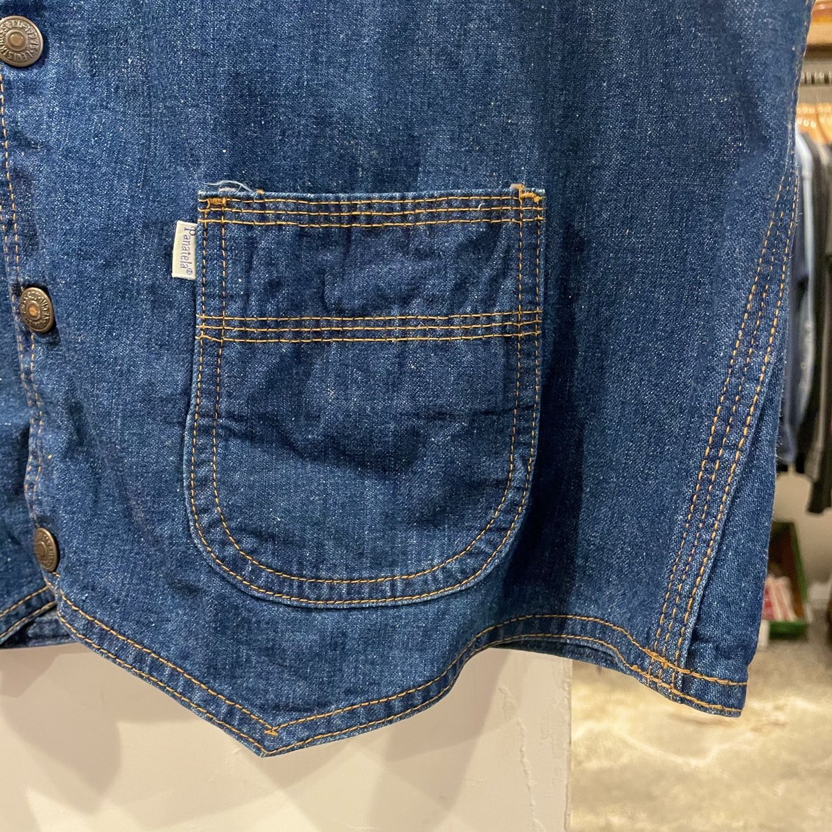 70s LEVI'S PANATELA デニムベスト Mリーバイスパナテラ 70's Levi's