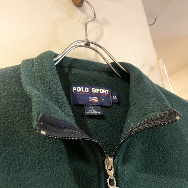 90s POLO SPORT ハーフジップ フリースジャケット プルオーバー 90s POLO SPORT ハーフジップ フリースジャケット プルオーバー