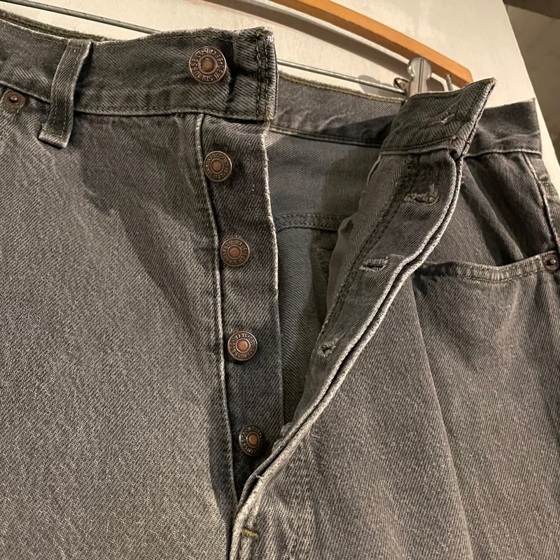 90s Levi's 501 先染め ブラックデニムパンツ 35×33 USA製 1994