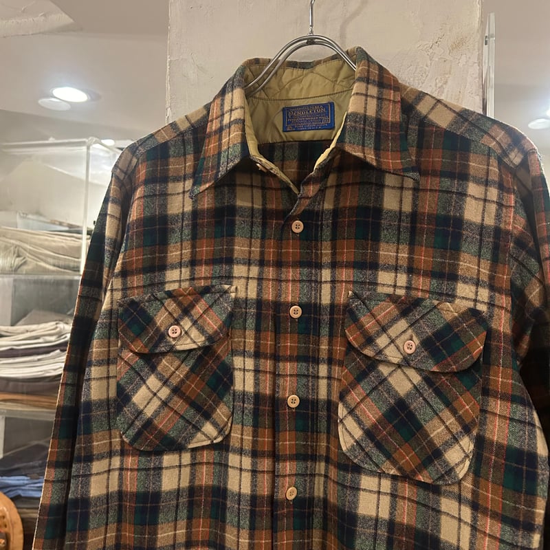 70s PENDLETON ウールチェックシャツ ペンドルトン Size M USA製 70s PENDLETON ウールチェックシャツ ペンドルトン Size M USA製