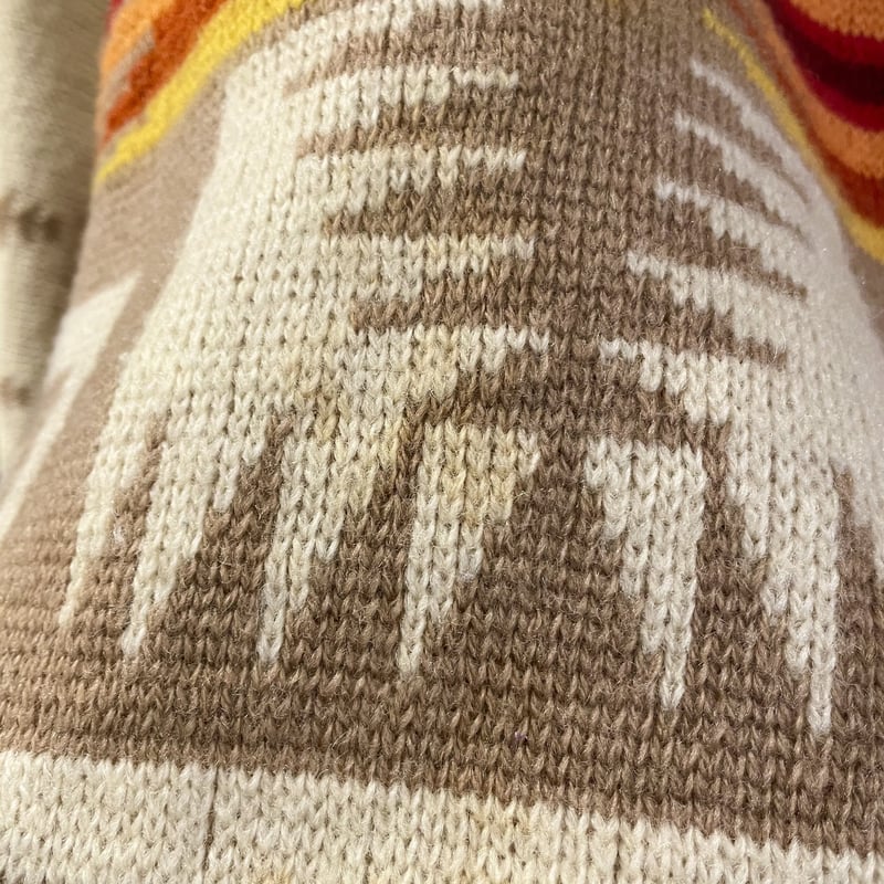 PENDLETON 70s チーフジョセフ柄 ウールニット ペンドルトン (S0497) |