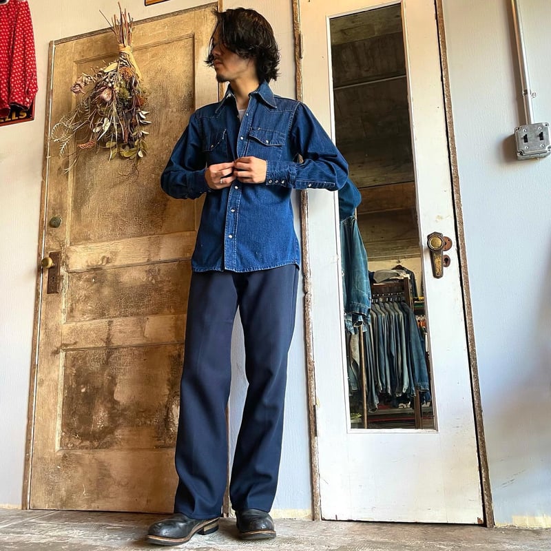 90's ヴィンテージ　SCHOTT ブーツカット　スエードレザーパンツ　34 90's ヴィンテージ SCHOTT ブーツカット スエードレザーパンツ