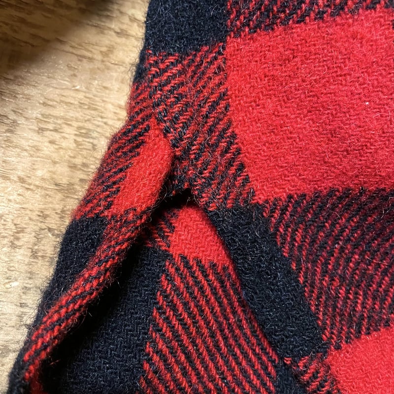 【最終値下げ】激レア！PILGRIM 50s〜60s リブ付き短丈チェックシャツ 最終値下げ】激レア！PILGRIM 50s〜60s リブ付き短丈チェック