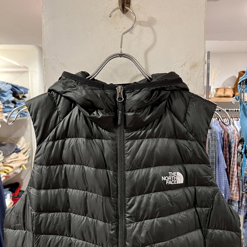 THE NORTH FACE ダウンベスト ノースフェイス フード付き ブラック