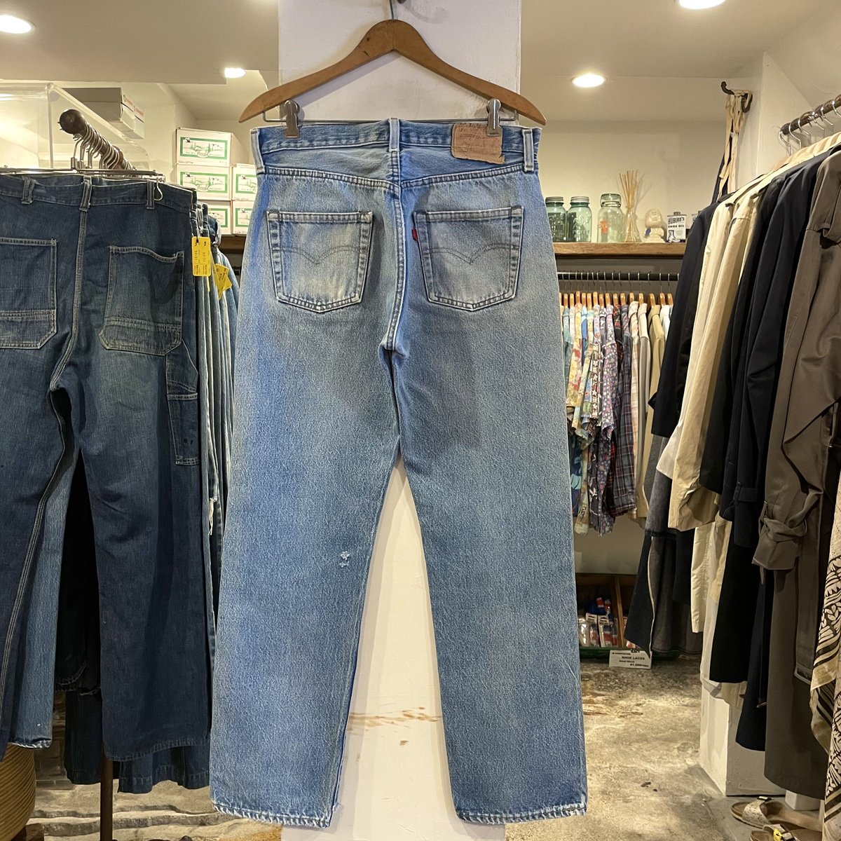 ★80s リーバイス501 ヴィンテージ エルパソ USA製 内股シングル 脇割 Levi's 501 80年代 リーバイス 501 内股シングル 黒カンヌキ 脇割り