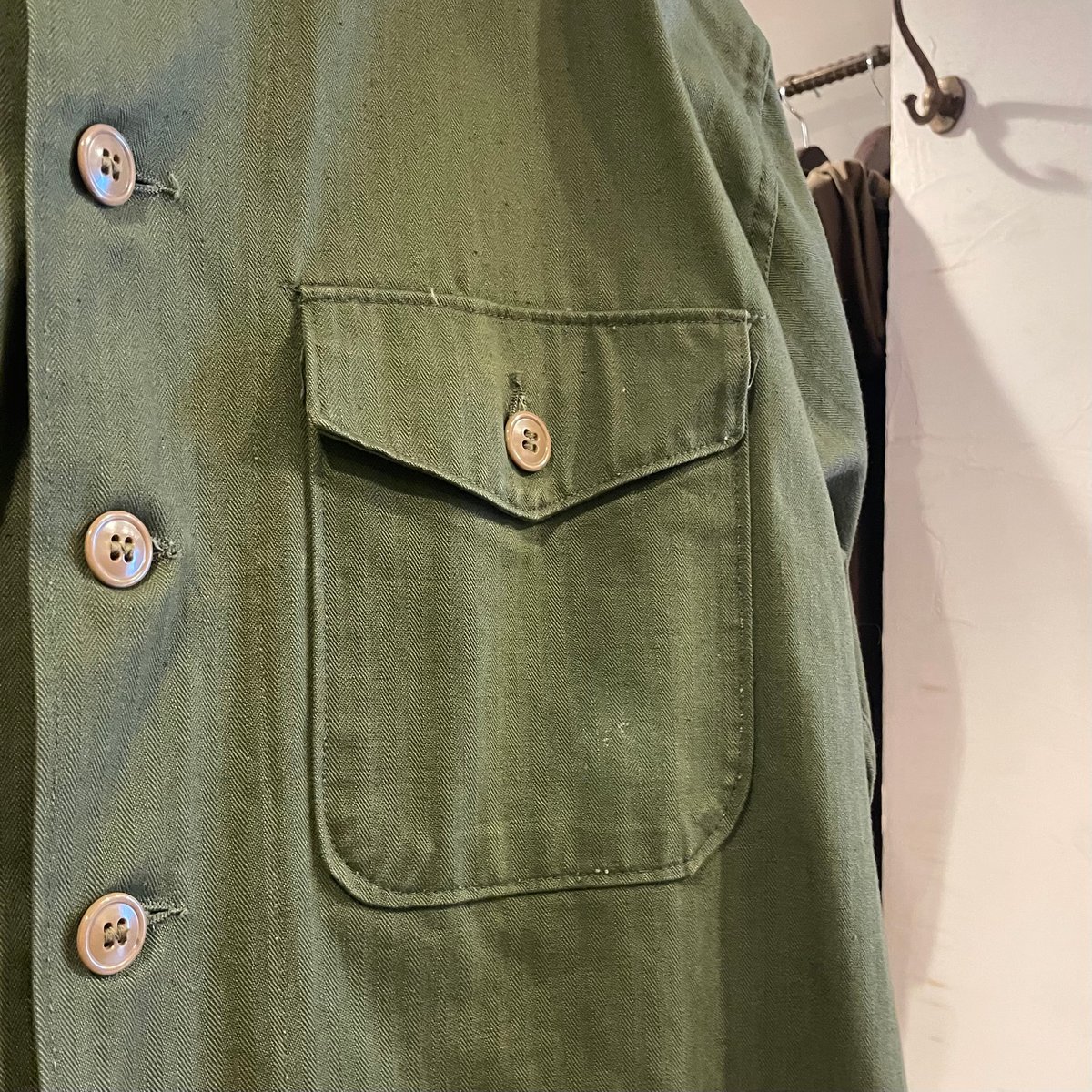 80s DEAD STOCK USMC シューティング ジャケット 40s USMC HBT SHOOTING JACKET ヘリンボーン シューティング