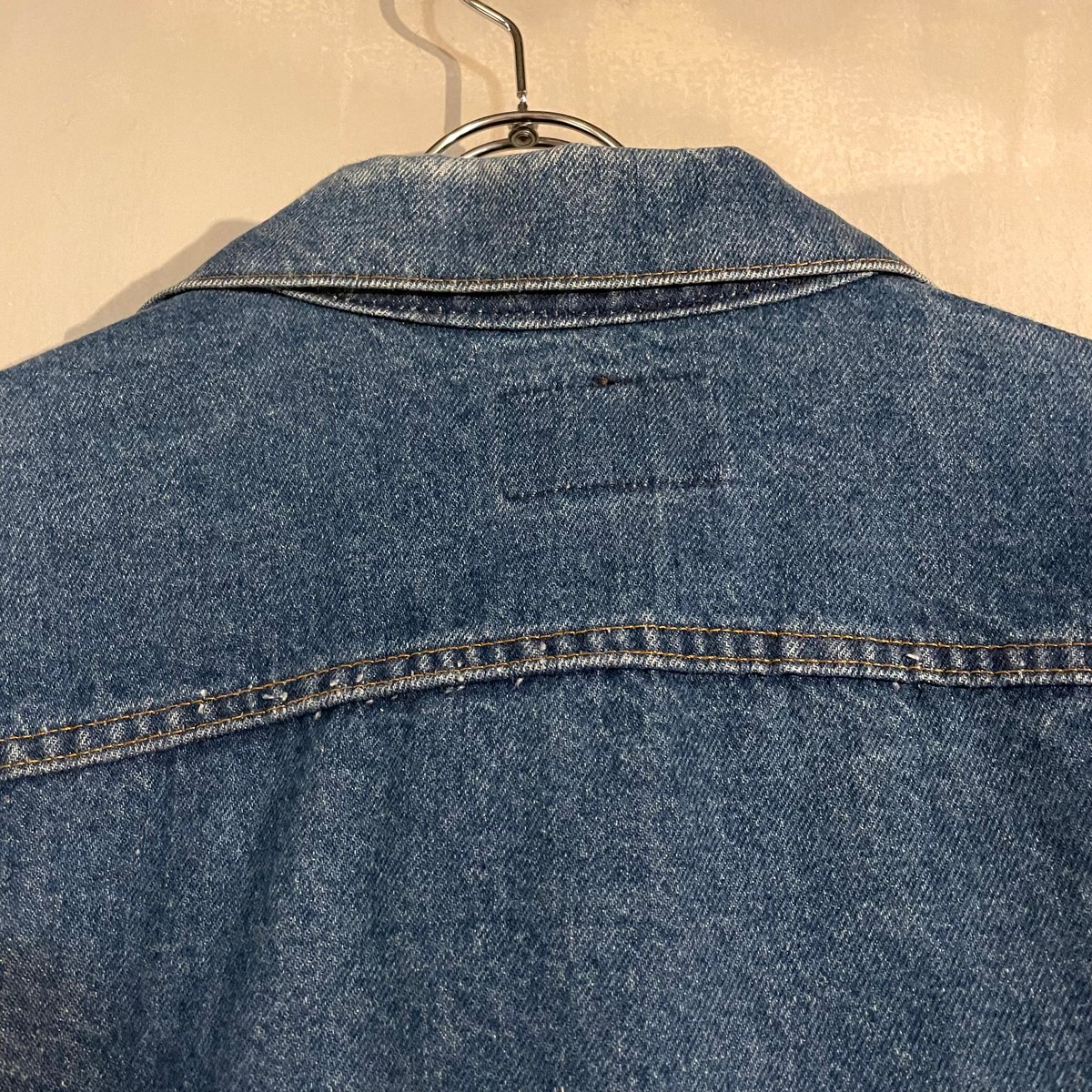 【80S】LEVI'S USA製 デニムジャケット 70706 ケアタグ付 80s USA製 Levi'sリーバイス 70706 先染め ブラック デニム