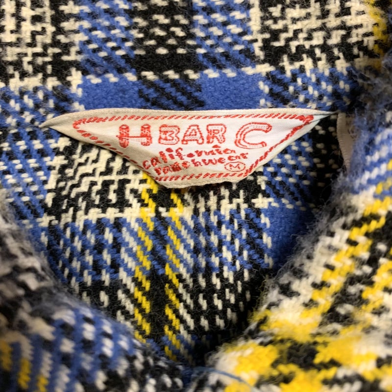 70s H BAR C ウールシャツ ウエスタンシャツ ウエスタンヨーク 70s H BAR C ウールシャツ ウエスタンシャツ ウエスタンヨーク