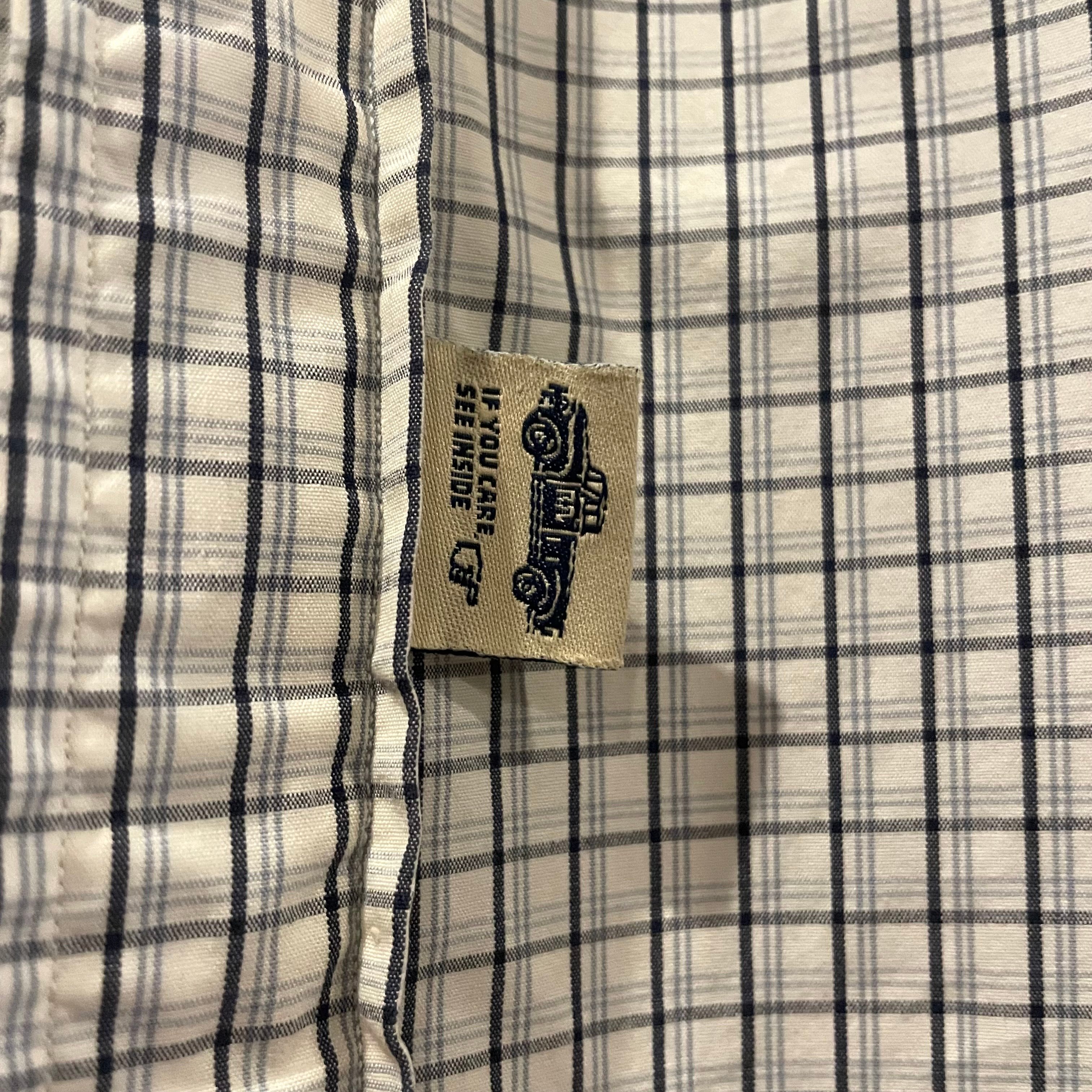 90s RRL RALPH LAUREN 90s L/Sシャツ 三つ星タグ Size L ダブ