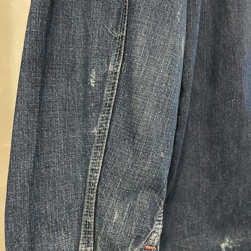 50s Vintage Denim Cover All デニムカバーオール インディゴ染 50s Vintage Denim Cover All デニムカバーオール インディゴ染