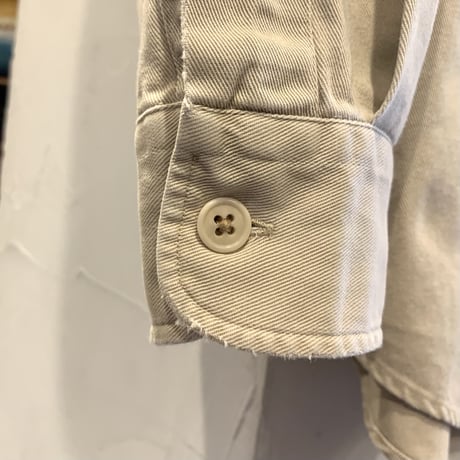 Polo by Ralph Lauren　ミリタリーシャツ　ロングスリーブ　　ユーズド加工　RECON　エポレット　パッチワーク　(S2297)